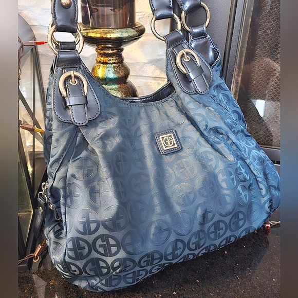 Giani Bernini Handbags - Navy Giani Bernini Shoulder Bag